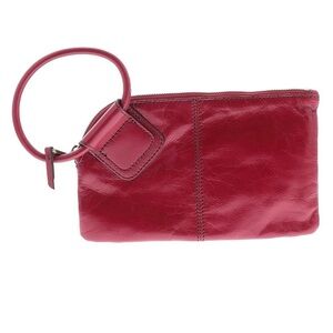 HOBO Sable Red Leather Wristlet